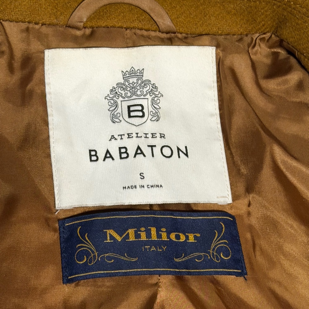 Babaton Tan Milior Coat - Button Front - Picture 3 of 3